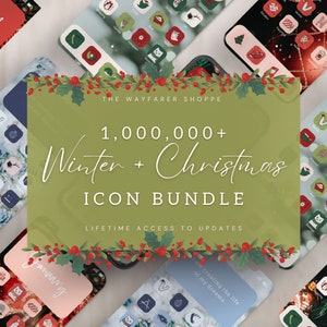 1 Mil+ iOS 18 App Icons, Christmas App Icons, Holiday App Icon Aesthetic, Widget iPhone, iOS  Icon, Winter App Icons, Hand Drawn iPhone Icon