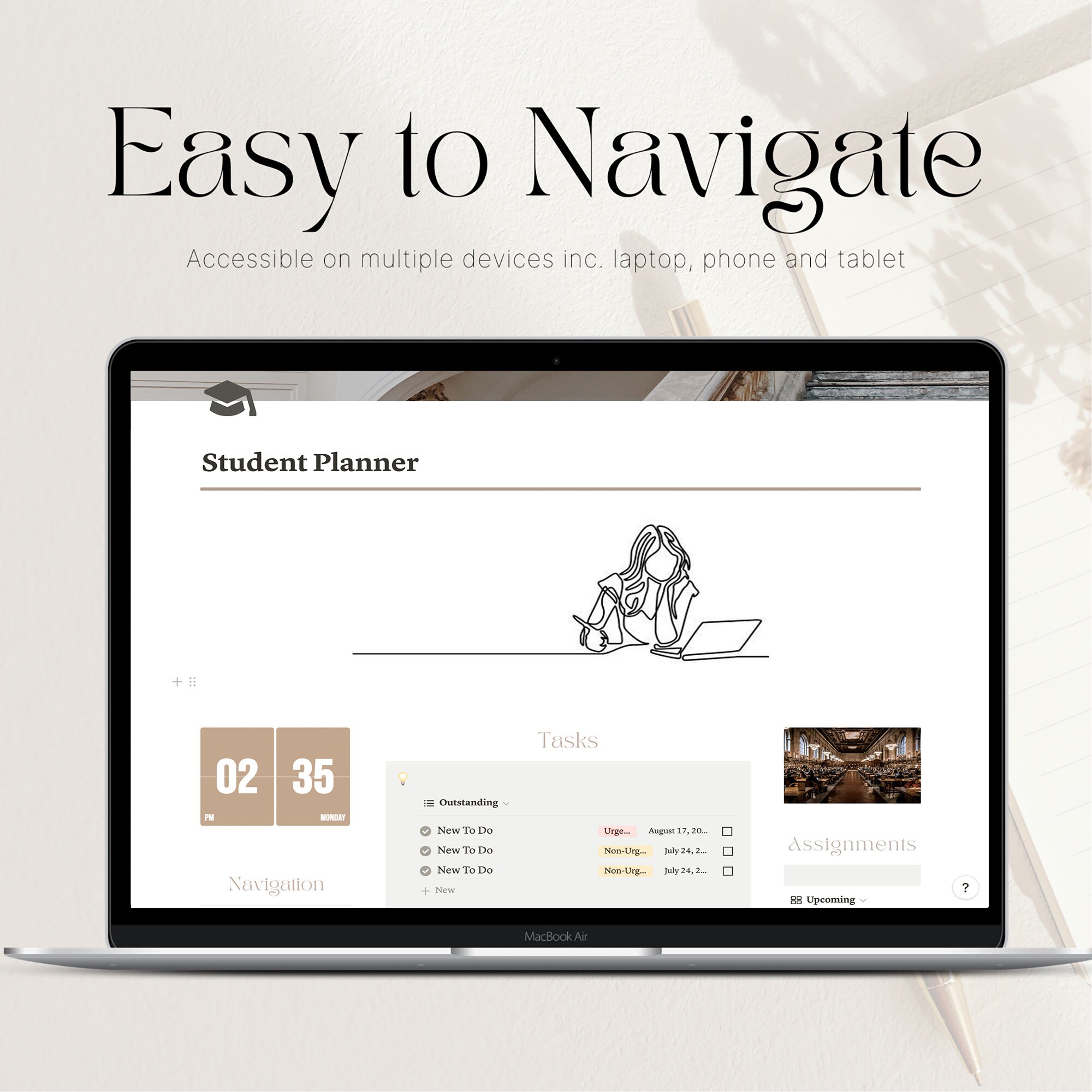 Student Notion Template, All in One Academic Planner, School Planner ...