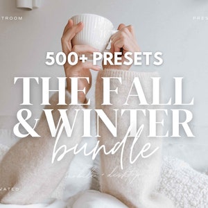 500+ Lightroom Preset Bundle | Cozy Fall Presets, Winter Holiday Presets, Christmas Presets, Festive Presets, Bright Presets, Warm Presets