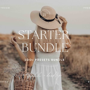 200+ Lightroom Preset Bundle | Aesthetic Summer Travel Presets, Warm Photo Editing Filter for Instagram, Earthy Boho Presets for Bloggers