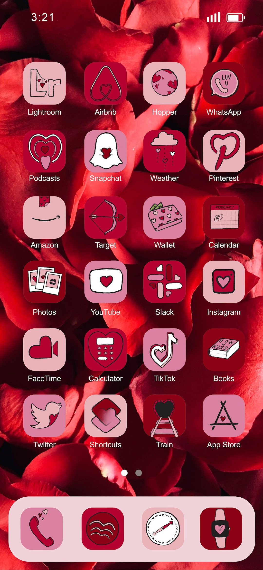 10,000 BLACK Ios 17 App Icons, Pink Aesthetic, Widget Iphone, Ios Icons