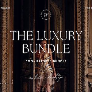 300+ Lightroom Preset Bundle, Moody Presets, Luxury Preset, Aesthetic Neutral Photo Editing Filters, Luxury Aesthetic Presets, Clean Presets