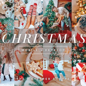 15 Christmas Lightroom Presets, Holiday Presets, Festive Presets, Bright & Vibrant Presets, Warm Presets, Family Presets, Aesthetic Presets