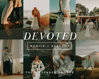 25 Earthy Wedding Lightroom Presets, Warm Moody Presets, Natural Photo Editing Filter, Outdoor Presets, Rustic Photographer Photo Filters