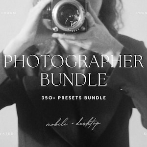 350+ Lightroom Preset Bundle | Photographer Presets, Luxury Aesthetic Presets, Clean Photo Editing Filters for Instagram, Wedding Presets