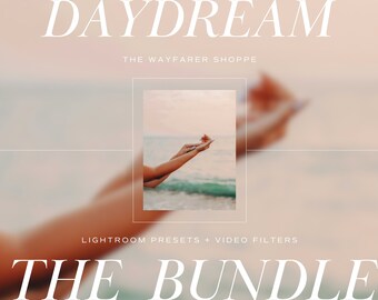 15 Lightroom Presets AND Mobile Video LUTs Bundle, Summer Travel Preset Beach Preset For Blogger Lifestyle Bright Vibrant Instagram Preset
