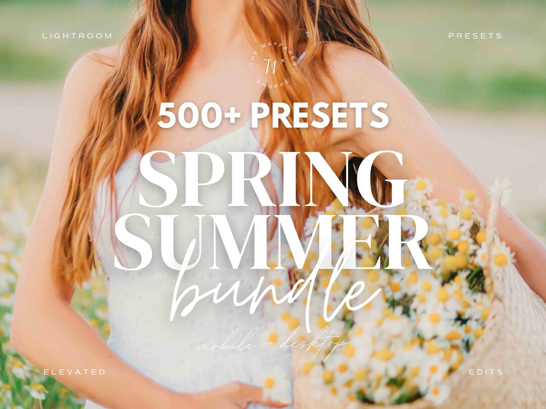 500+ Spring Summer Lightroom Preset Bundle, Aesthetic Presets, Clean ...