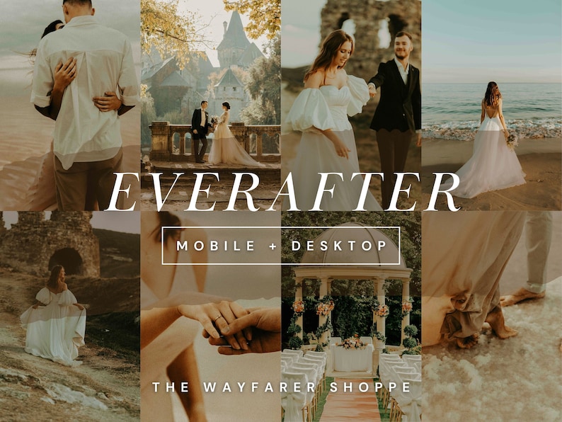 400 Lightroom Preset Bundle Earthy Presets, Photographer Desktop Presets, Engagement Couple Presets, Wedding Lightroom Mobile Presets image 3