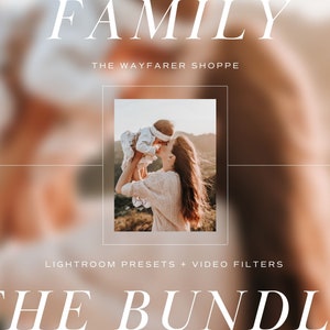 25 Lightroom Presets AND Mobile Video LUTs Bundle | Mommy Blogger Presets, Warm Kids Presets, Instagram Filters, Natural Mother Presets