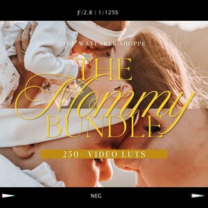 250+ Mommy LUTs Bundle Mobile VIDEO Filters, Blogger Filters, Maternity Video Editing LUTS, Aesthetic Newborn Filters Clean Natural Filters image 1