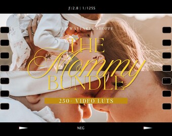 250+ Mommy LUTs Bundle Mobile VIDEO Filters, Blogger Filters, Maternity Video Editing LUTS, Aesthetic Newborn Filters Clean Natural Filters