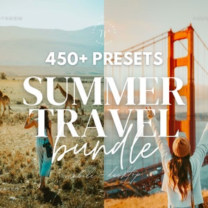 450+ Summer Travel Lightroom Preset Bundle, Aesthetic Presets, Summer Beach Presets, Travel Blogger Presets, Natural Presets, Outdoor Preset