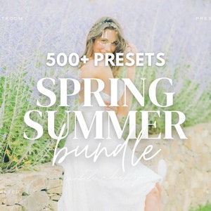500+ Spring Summer Lightroom Preset Bundle, Aesthetic Presets, Vibrant Presets, Bright Presets for Instagram Influencer Lifestyle Bloggers
