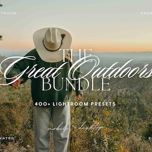 400+ Outdoor Lightroom Presets Bundle, Earthy Boho Presets, Moody Presets, Mountain Presets, Travel Presets, Nature Presets, Summer Presets