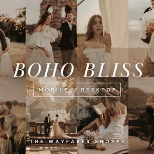 25 Boho Mobile Lightroom Presets, Moody and Rich Presets, Dark Instagram Filter, Neutral Desktop Preset, Beige Presets for Lifestyle Blogger