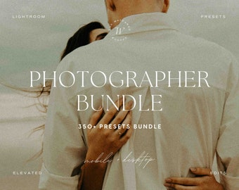 350+ Photographer Lightroom Preset Bundle | Warm, Cinematic, Wedding, Portrait, Aesthetic, Film Presets for Influencers & Creatives