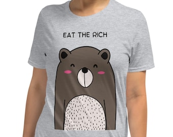 Eat The Rich Short-Sleeve Unisex T-Shirt Anti-Capitalism Leftist Progressive Socialist