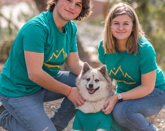 Matching Dog and Owner Organic Cotton Hiking Shirts | Adventure Gift, Shirts Sold Separately