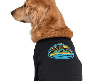 Organic Cotton Dog Shirt | Fetch The Sun Logo, Black, All Sizes