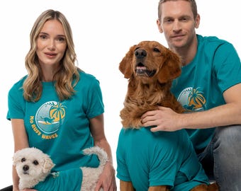 Matching Dog and Owner Shirts | Organic Cotton Beach Tees, Shirts Sold Separately