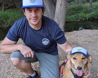 Matching Dog Owner Trucker Hats | Blue, Pink, & Black Caps