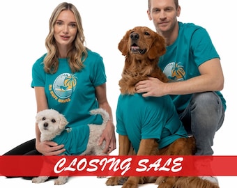 Matching Dog and Owner Shirts | Organic Cotton Beach Tees, Shirts Sold Separately