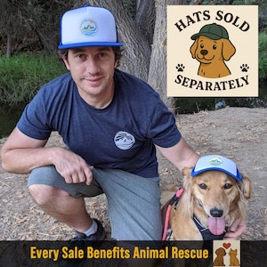 Matching Blue Trucker Hats for Dog and Owner: Fetch The Sun PupLid