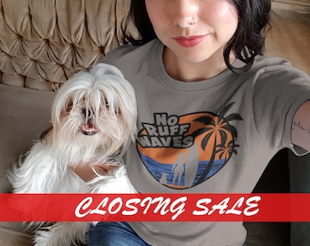 Dog Mom Surfer Shirt | Beach Graphic Tee, Screen Printed