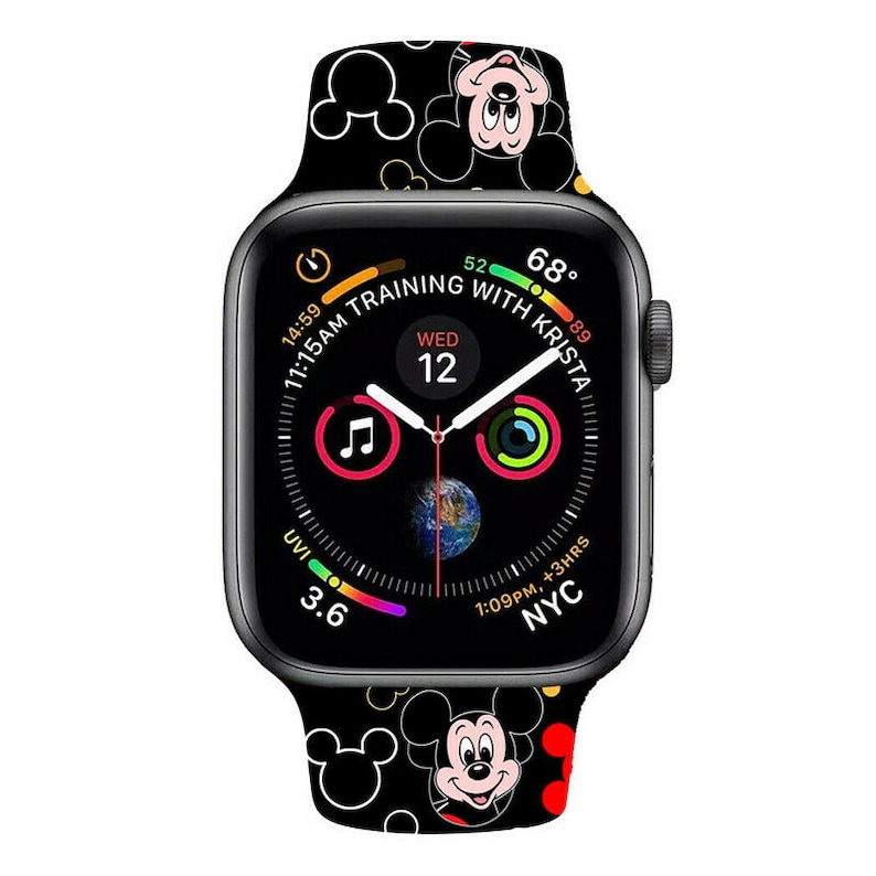 Apple Watch Bands Mickey Mouse Theme Fits All iWatch Series Etsy