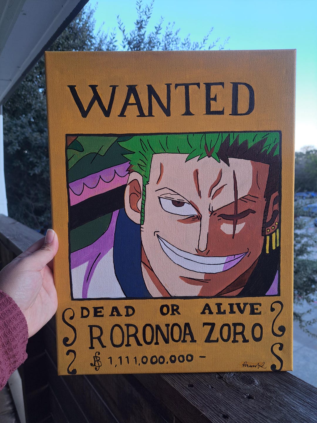 Wanted Zoro - One Piece - Etsy
