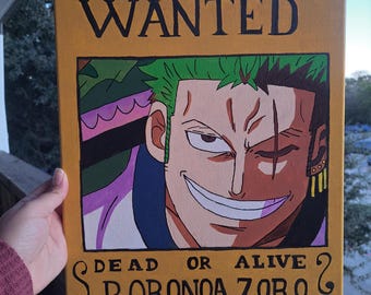 ワンピース1〜97レッド.ブルー.グリーン.イエロー.Z.WANTED Wanted Zoro - One Piece - Etsy