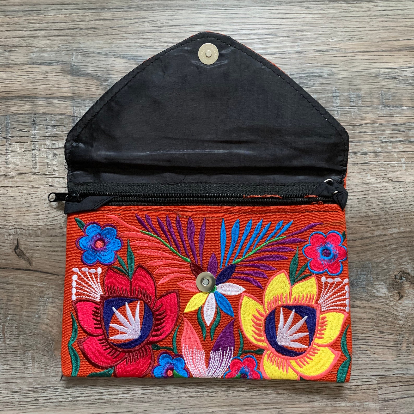 Handmade embroidered clutch Etsy