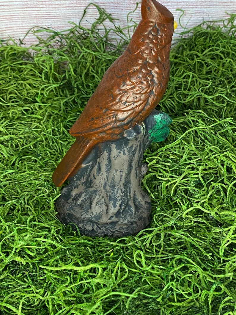 Concrete Cardinal Garden Statue Etsy