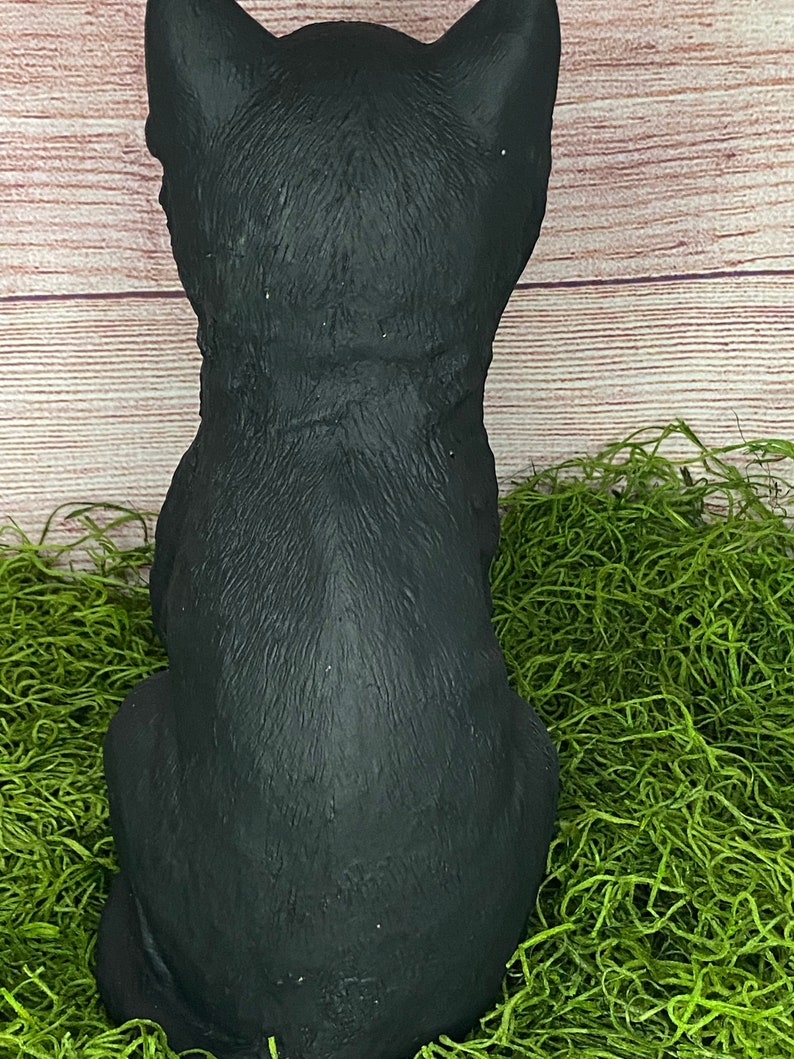 Concrete Cat Garden Statue Etsy