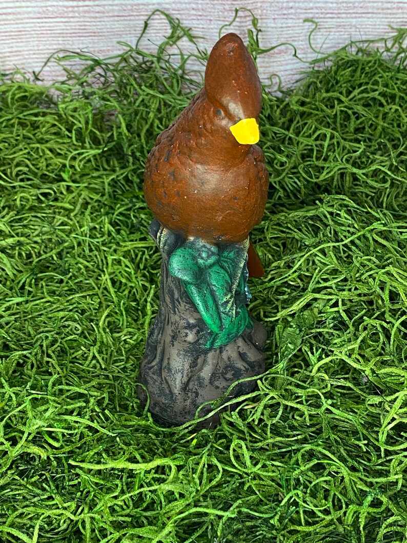 Concrete Cardinal Garden Statue Etsy