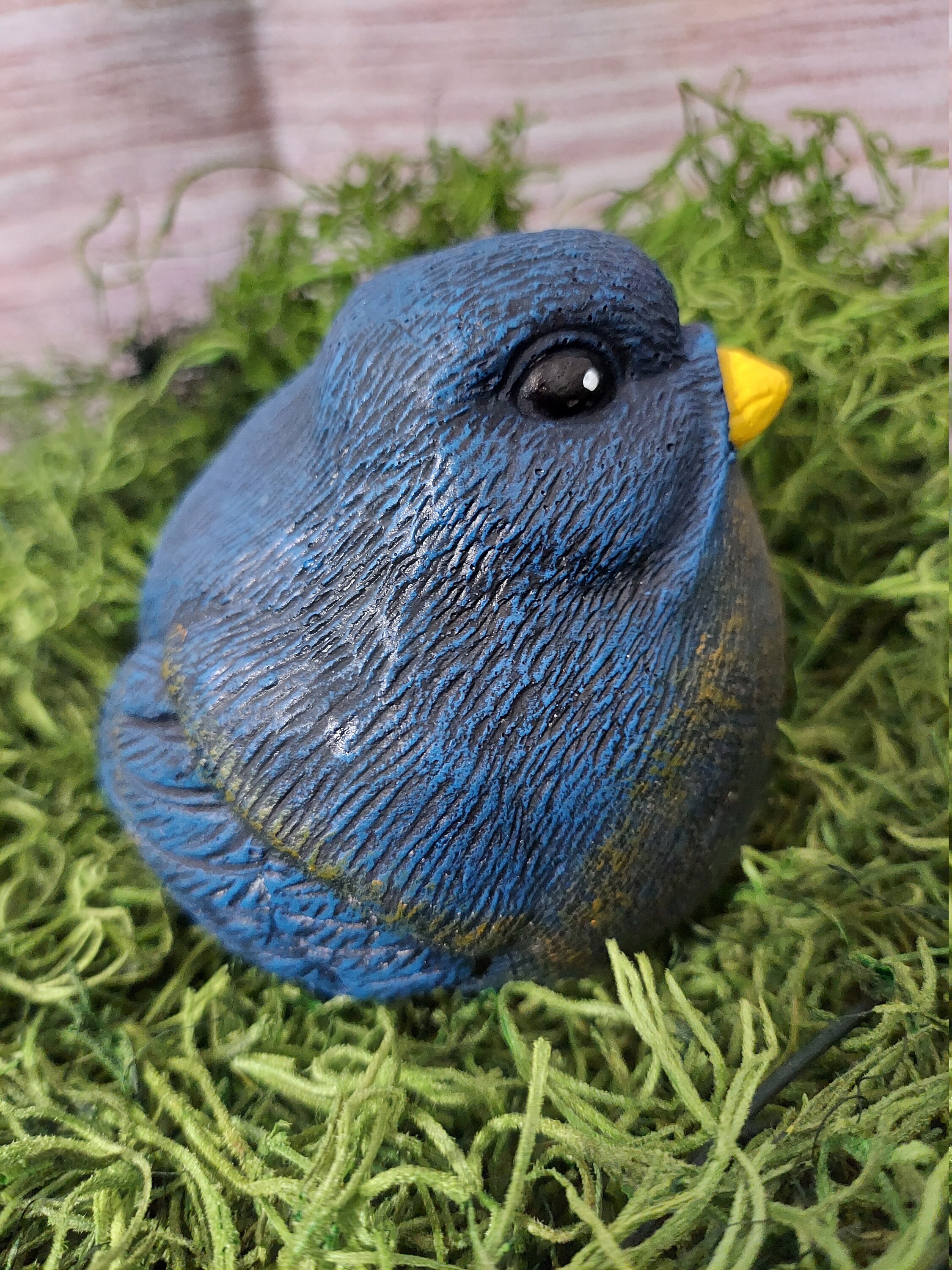 Concrete Bird Garden Statue Etsy