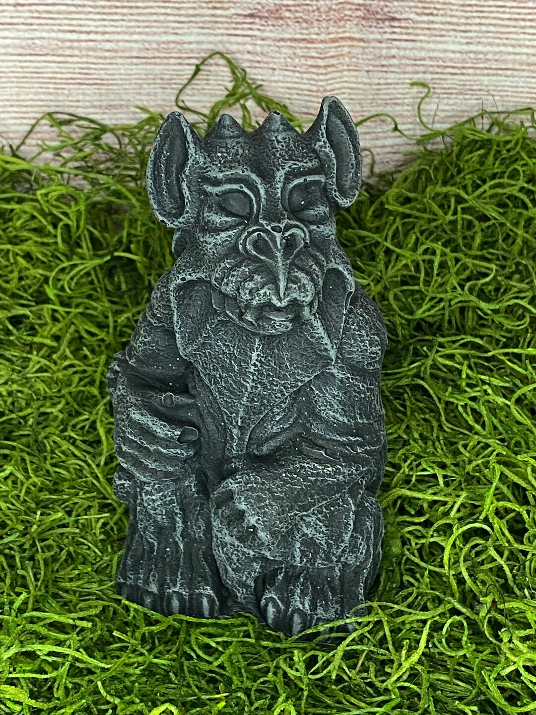 Concrete Gargoyle Statue Etsy