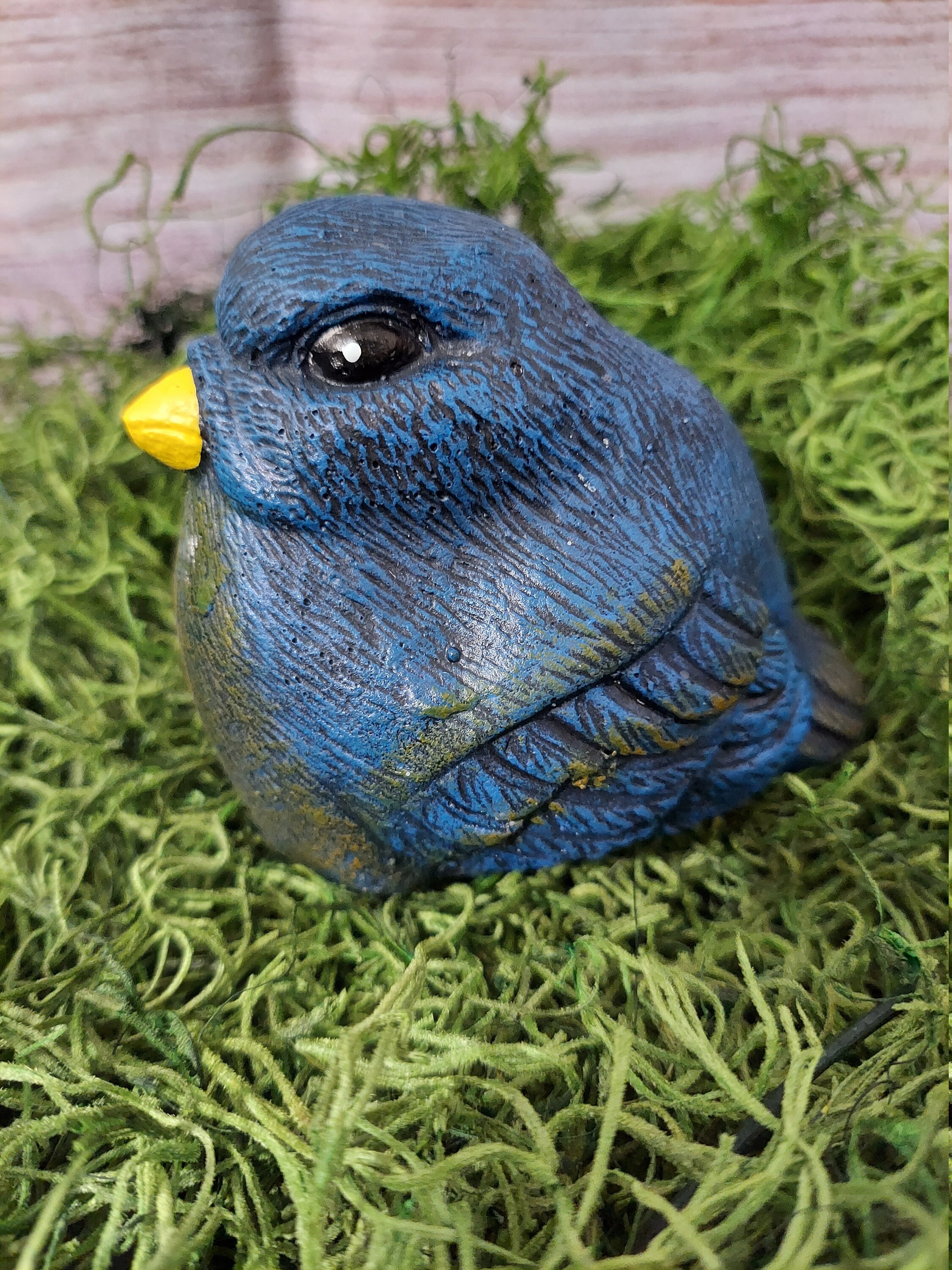 Concrete Bird Garden Statue Etsy