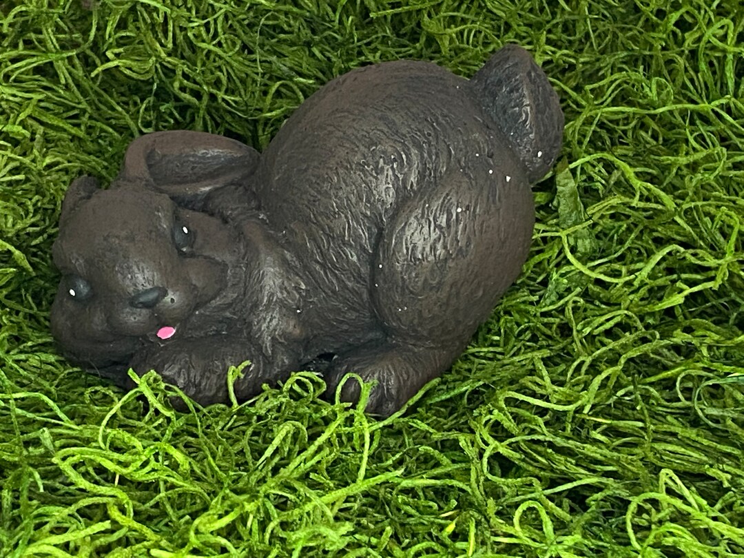 Concrete Rabbit Garden Statue Etsy
