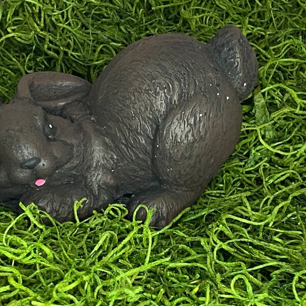 Concrete Rabbit Garden Statue Etsy