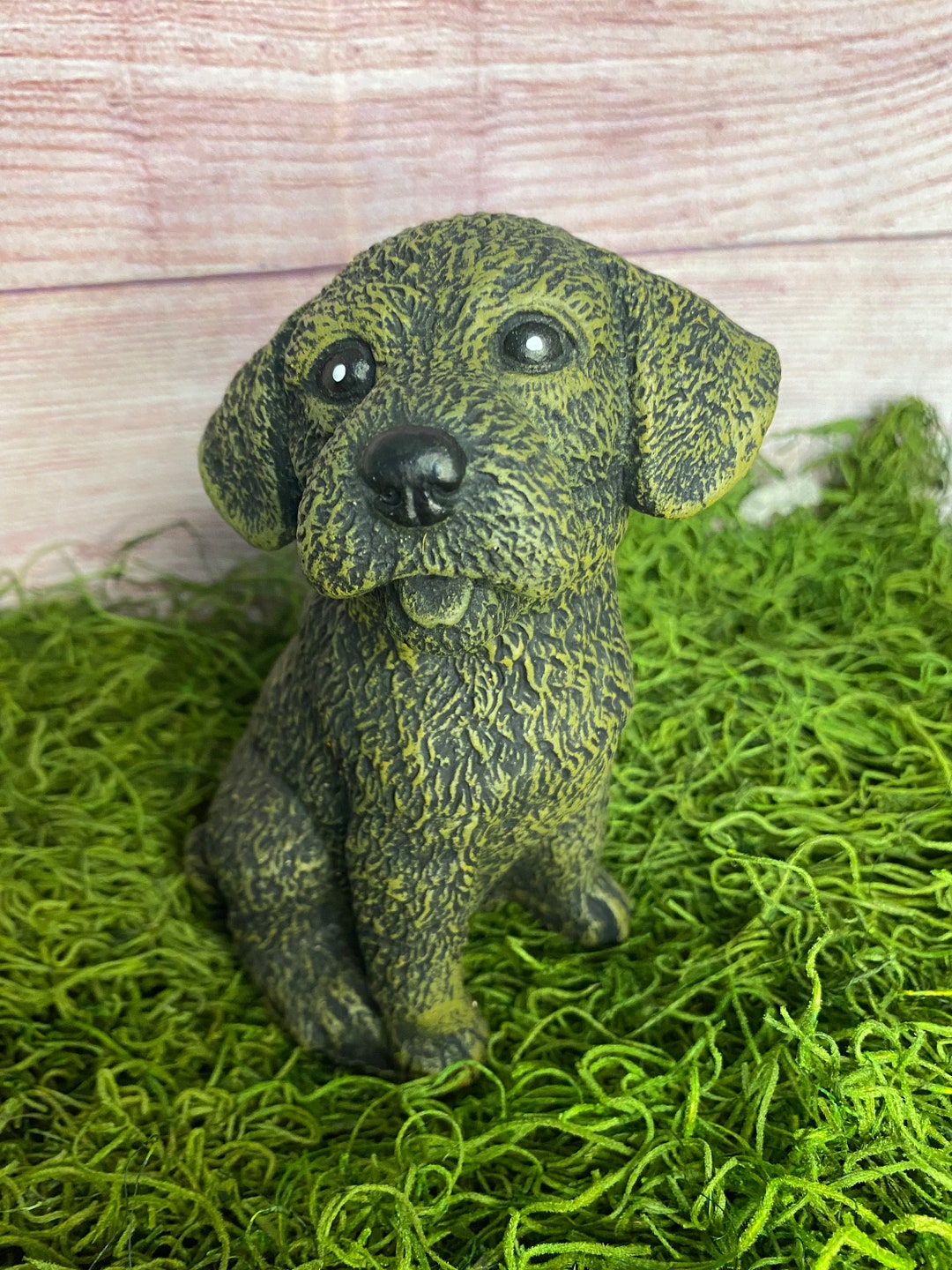 Concrete Dog Garden Statue Etsy