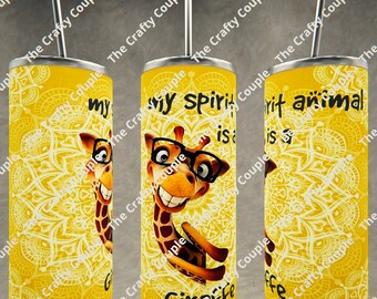 My Spirit Animal is a Giraffe Tumbler Wrap