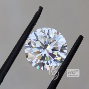 10MM Round cut Moissanite, VVS EF Colorless Round Moissanite Engagement Ring, Round Moissanite Solitaire Ring, Customized Moissanite Jewelry