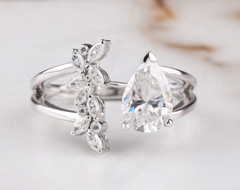 Toi et Moi Ring Engagement Ring Two Stone Ring Wedding Ring Anniversary Gift Multi Stone Toi et Moi Ring Promise Ring for Women Gift for Her