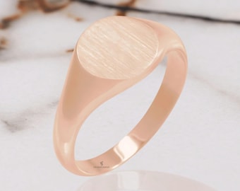 Zegelring Pinky-ring aangepast gepersonaliseerd cadeau voor vrouwen Eerste ring beste vriend gepersonaliseerde sieraden cadeau vriendschapsring statement ring