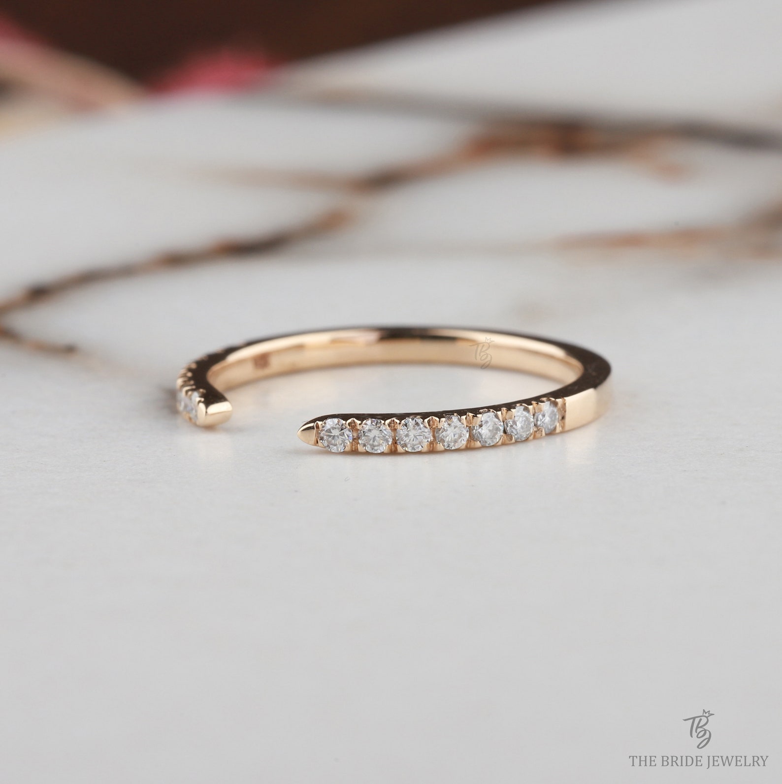 Open Wedding Band Wedding Bands Women Moissanite Wedding - Etsy Open Wedding Band Wedding Bands Women Moissanite Wedding - Etsy