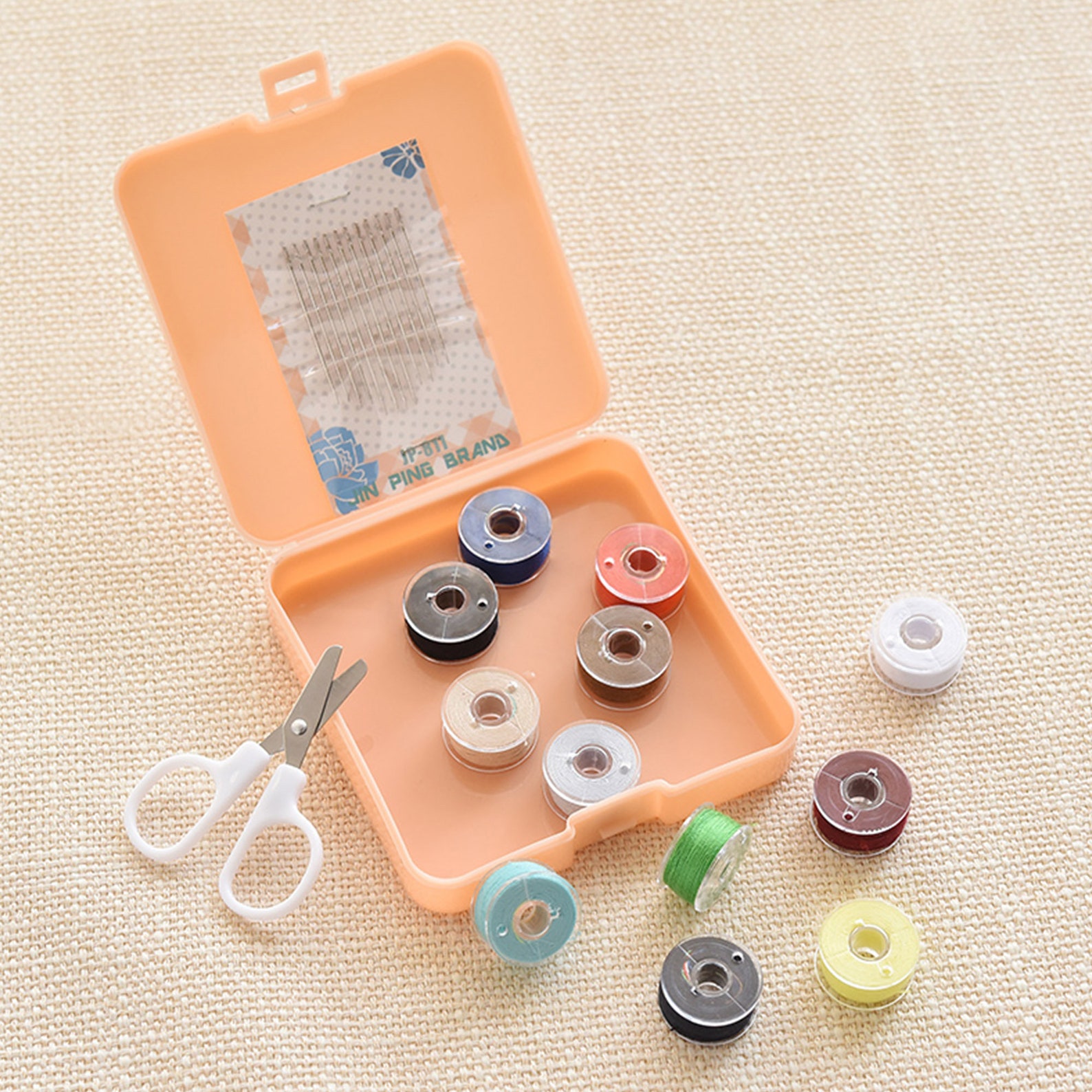 travel sewing kit plastic box