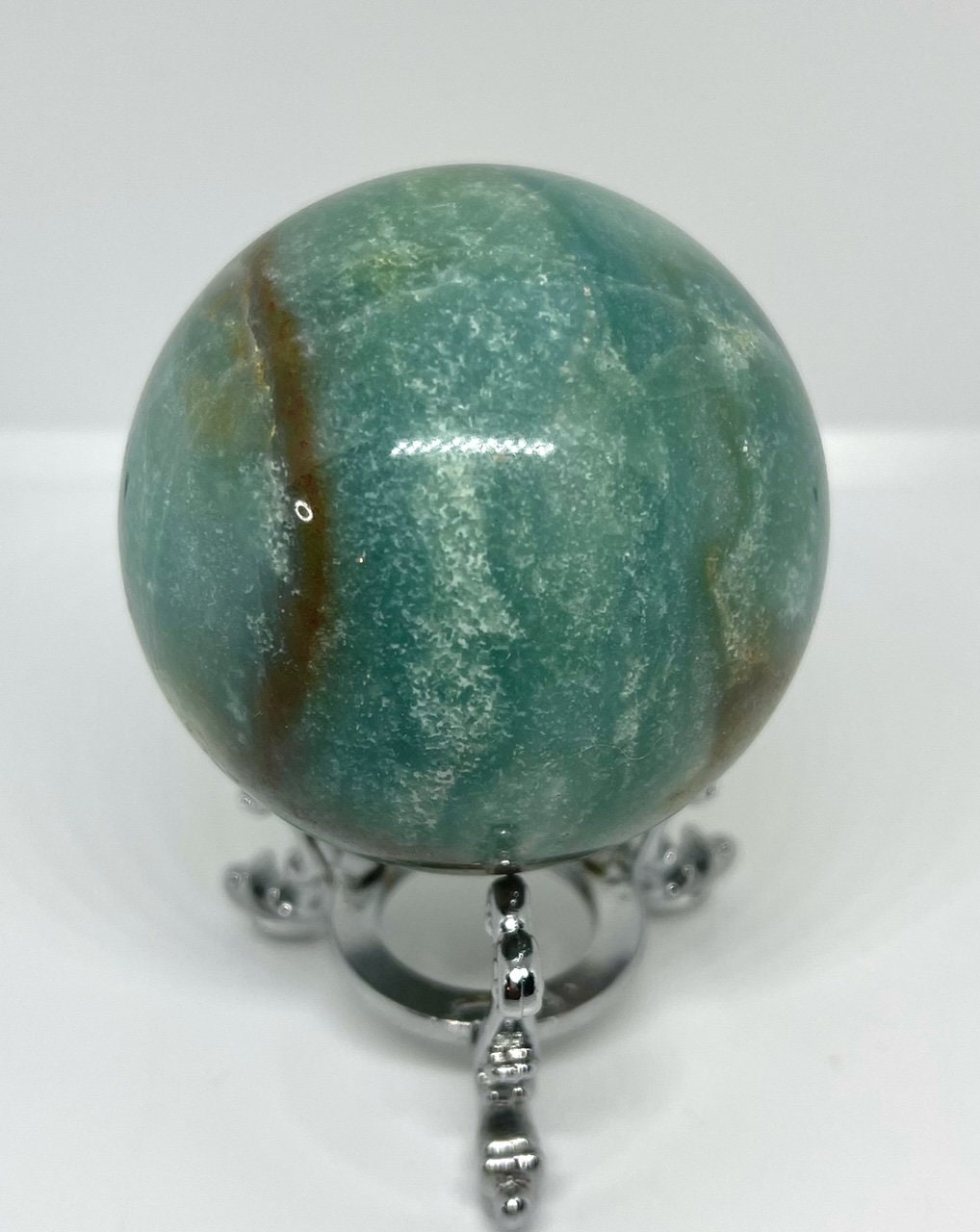Sky Blue Agate Sphere Etsy