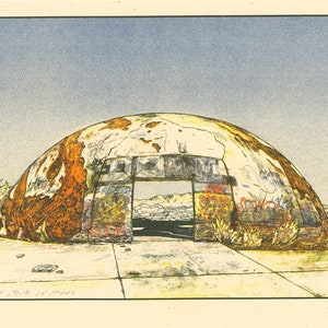 Dome | Risograph Print