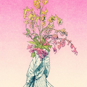 Street Bouquet | Risograph Print